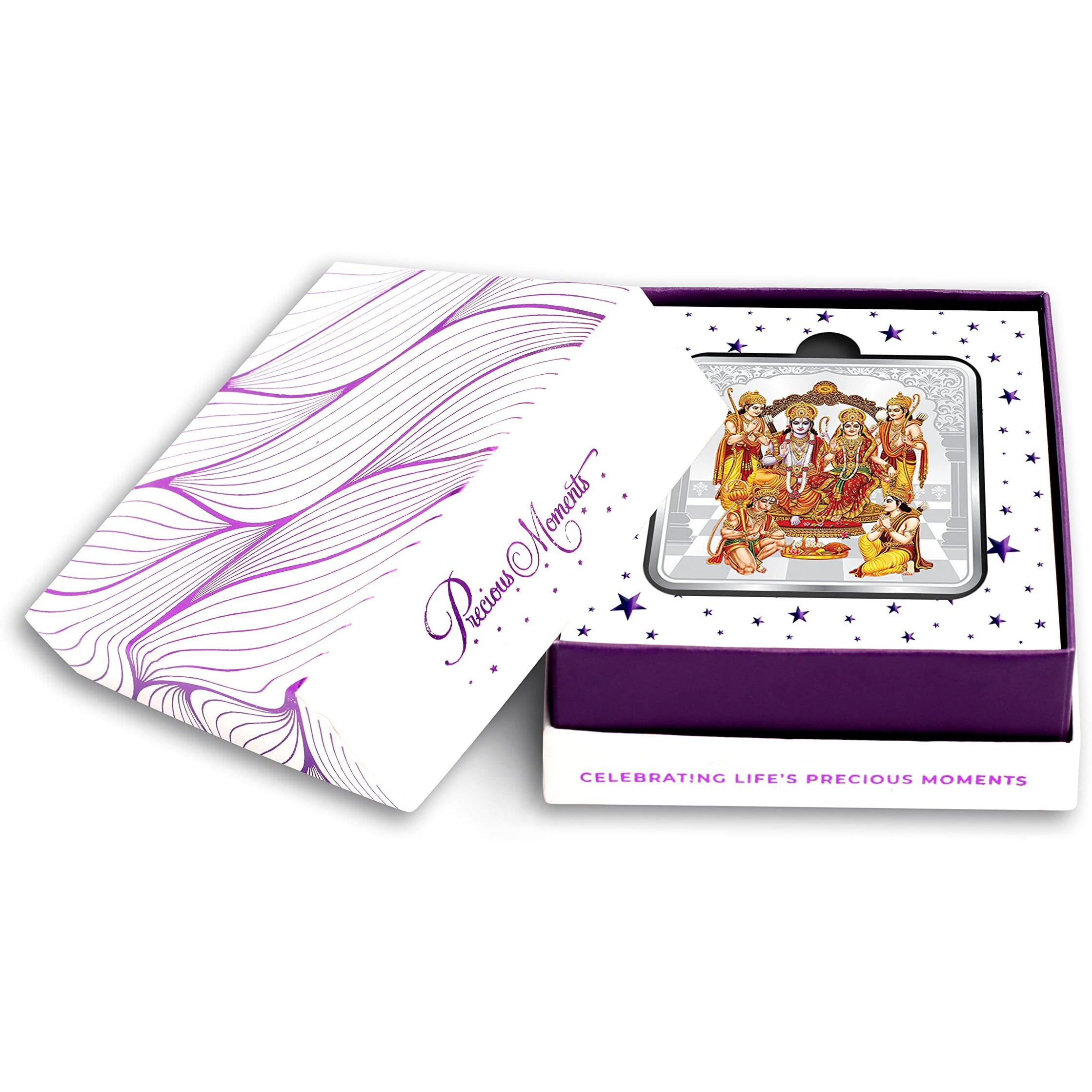ACPL Precious Moments BIS Hallmarked Ram darbar 50 Gram 999 Pure Silver Coin
