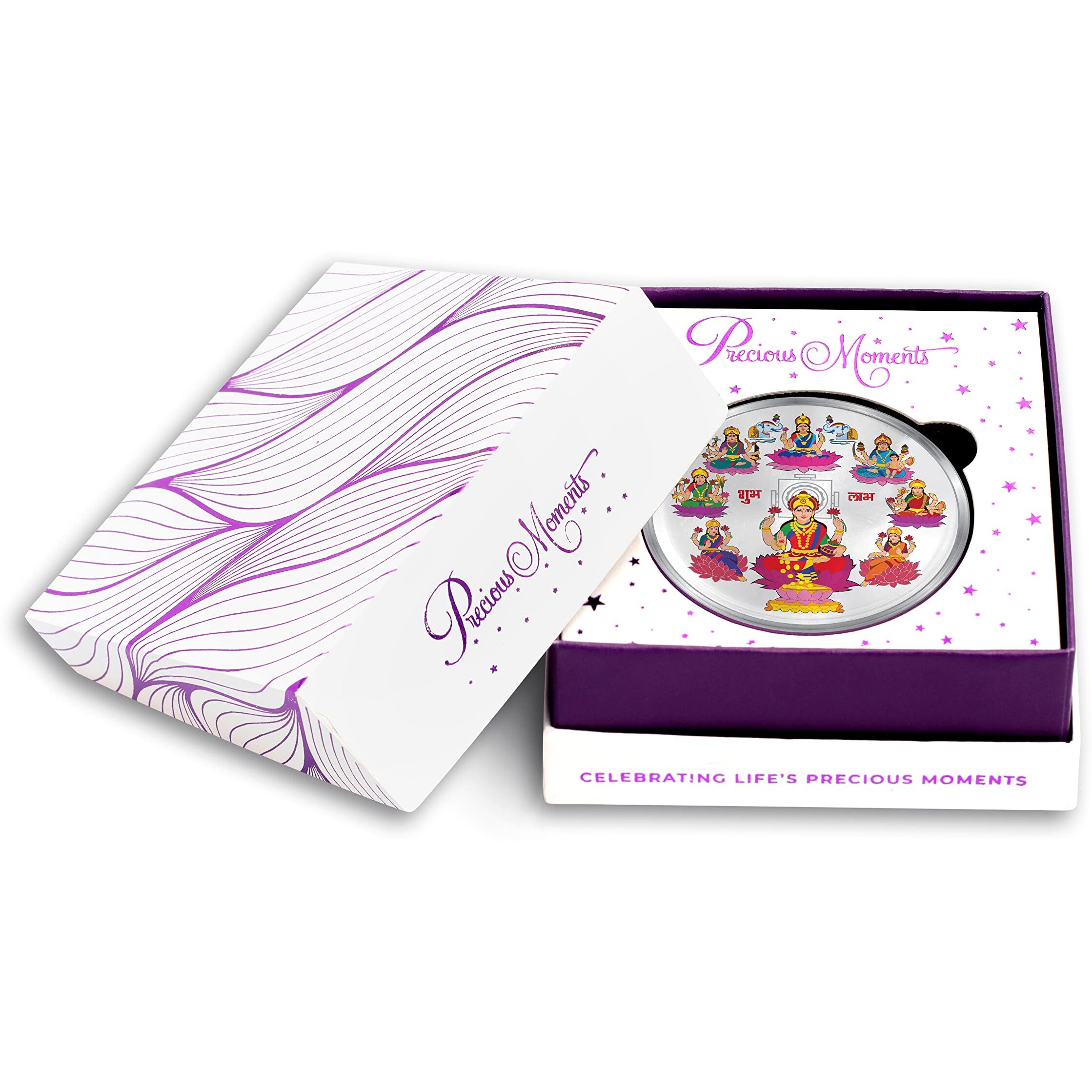 ACPL Precious Moments BIS Hallmarked Astha laxmi 20 Gram 999 Pure Silver Coin
