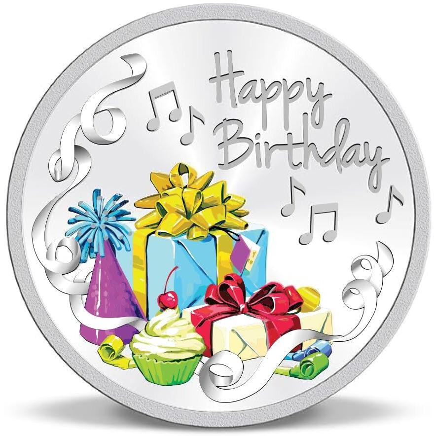 ACPL Precious Moments BIS Hallmarked Silver Coin Happy Birthday Celebration Gift 20 Gram 999 Pure