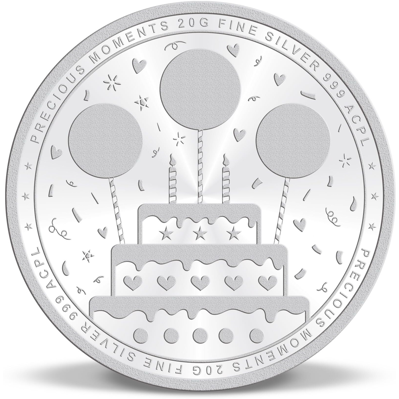 ACPL Precious Moments BIS Hallmarked Silver Coin Happy Birthday Celebration Gift 20 Gram 999 Pure