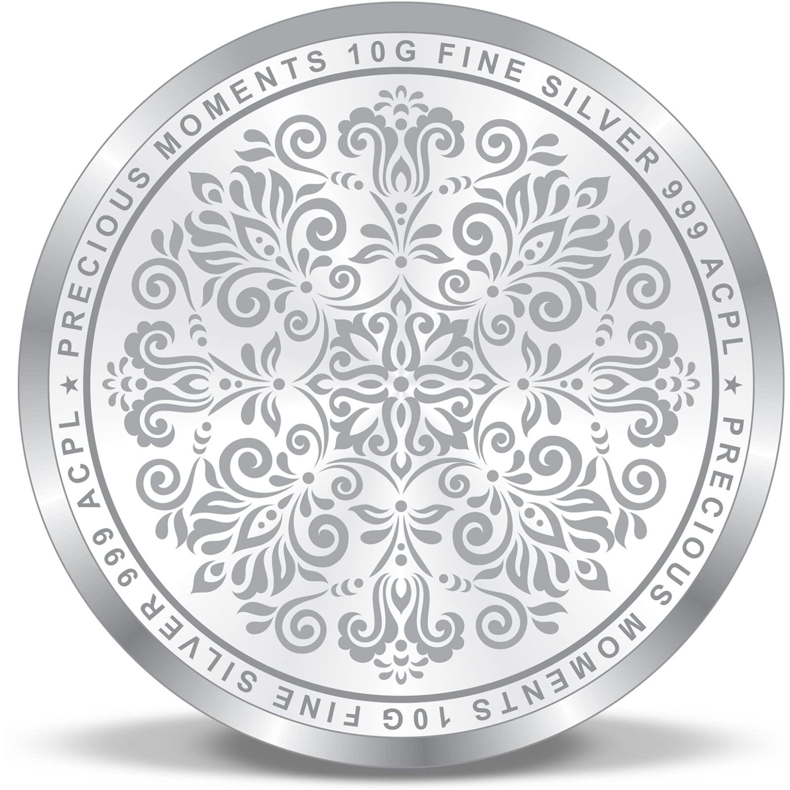 ACPL Precious Moments BIS Hallmarked Astha laxmi 10 Gram 999 Pure Silver Coin
