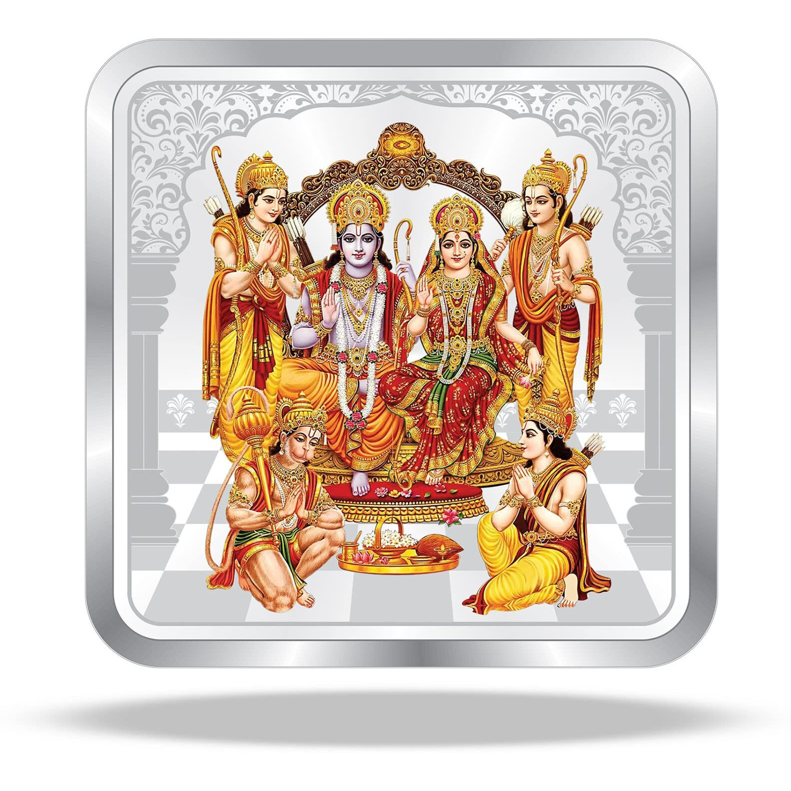 Precious Moments Ram Darbar 10 Grams Silver Coin BIS Hallmarked with Gift Box 999 Pure by ACPL