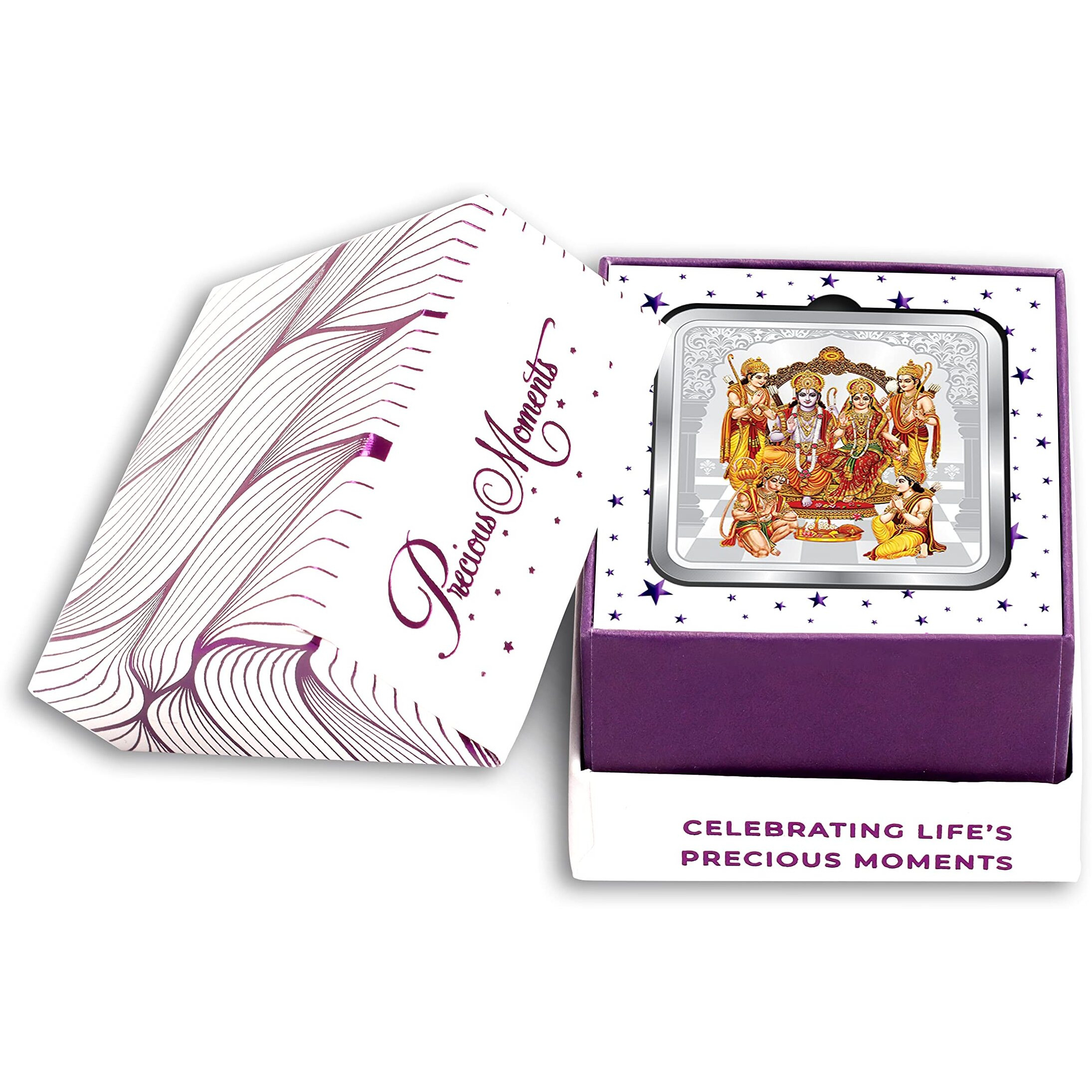 Precious Moments Ram Darbar 10 Grams Silver Coin BIS Hallmarked with Gift Box 999 Pure by ACPL