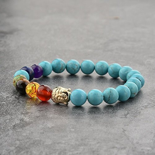 Hot And Bold Orignal 7 Chakra Reiki Feng Shui Healing Gem Stone Beads Crystals Charged Bracelet. For Unisex Adult