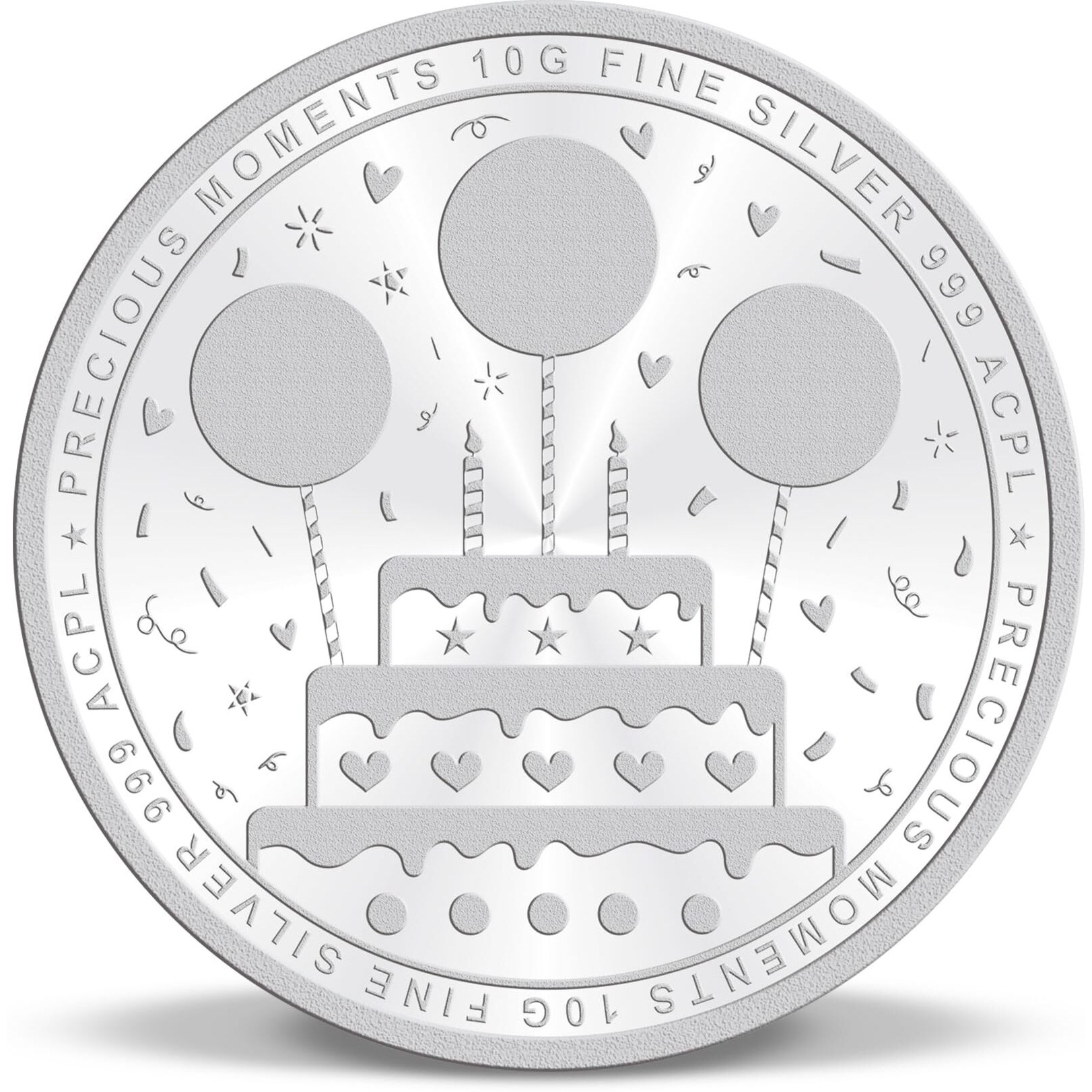 Precious Moments 10 Gram Birthday Silver Coin with Gift Box BIS Hallmarked 999 Pure by ACPL