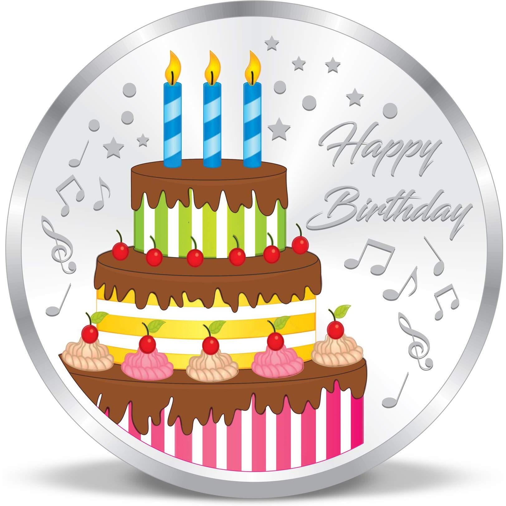 ACPL Precious Moments BIS Hallmarked Silver Coin Happy Birthday Celebration Ceremony Gift 10 gm 999 Pure