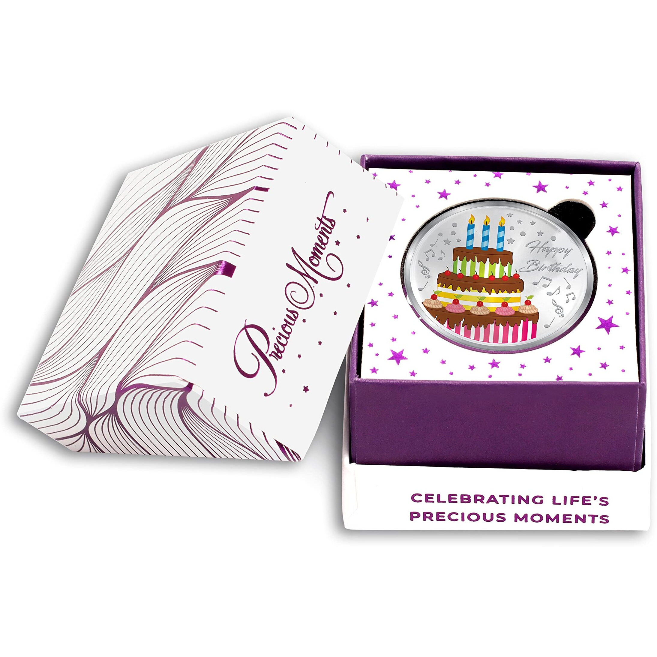 ACPL Precious Moments BIS Hallmarked Silver Coin Happy Birthday Celebration Ceremony Gift 10 gm 999 Pure