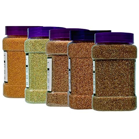 HDC Siridhanya millets organic unpolished combo pack of 5 [Kodo, Foxtail, Browntop, Barnyard and Little ] organically grown from Karnataka Net Wt. (2500grams)