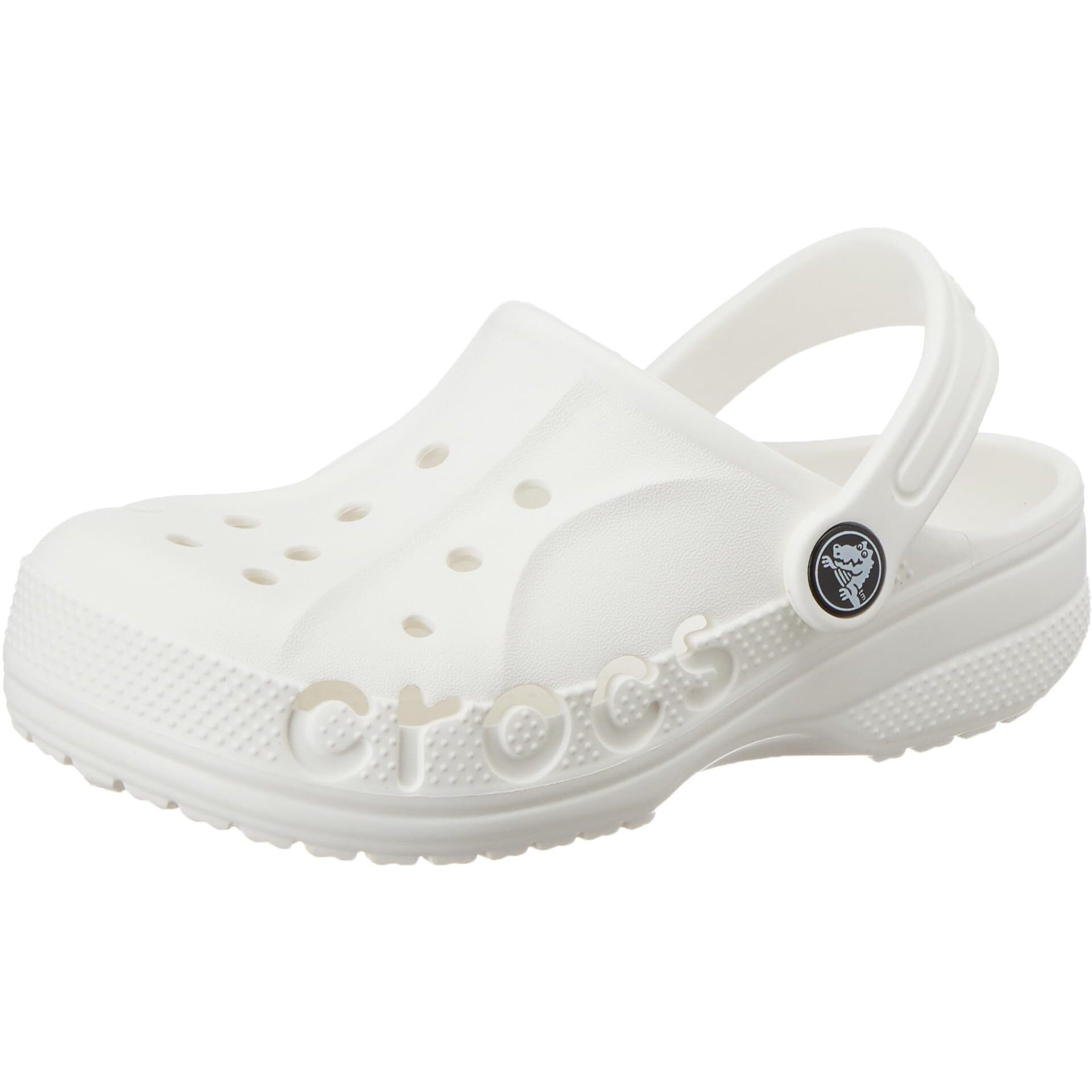 crocs Unisex-Child Baya Clog K White Clog - 8-9 Years, 2 UK, 21 cms (J2) (207013-100)