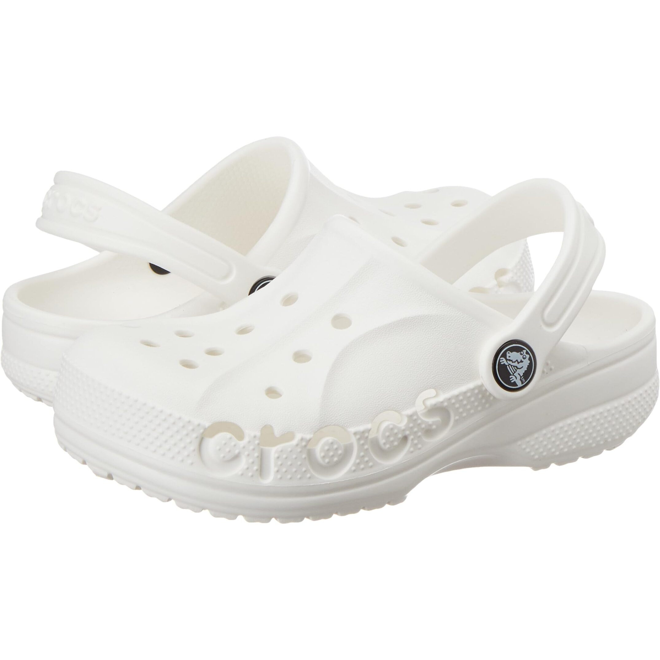 crocs Unisex-Child Baya Clog K White Clog - 8-9 Years, 2 UK, 21 cms (J2) (207013-100)