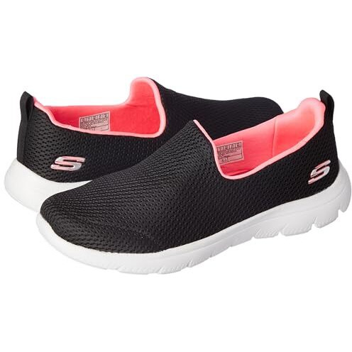Skechers Womens Summits - 896223ID Black/HOT Pink Casual Shoe - 6 UK (9 US) (896223ID-BKHP)