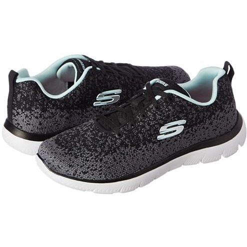 Skechers Womens Summits - 896224ID Black/Aqua Casual Shoe - 5 UK (8 US) (896224ID-BKAQ)