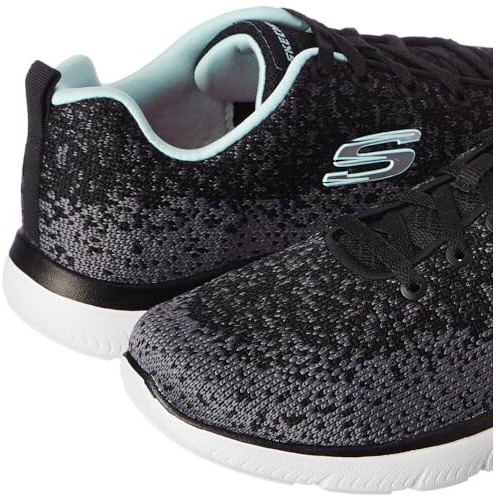 Skechers Womens Summits - 896224ID Black/Aqua Casual Shoe - 5 UK (8 US) (896224ID-BKAQ)