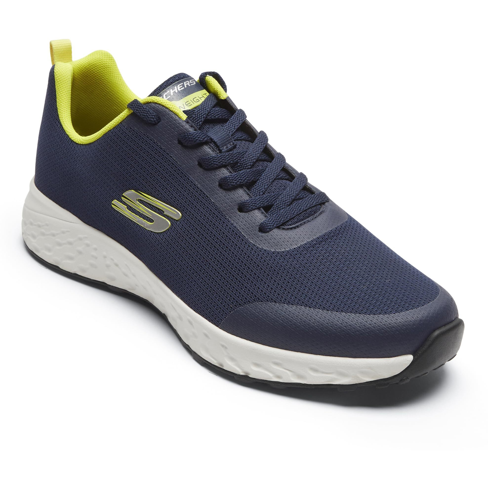 Skechers Terrenex Synthetic Mesh Lace Up Men's Casual Shoes (Navy, Size_08)