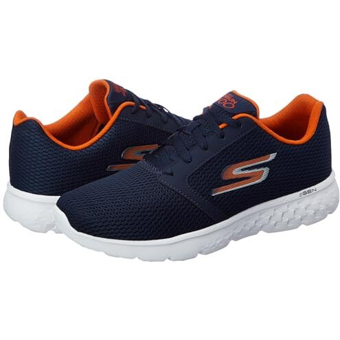 Skechers Mens Go Run 400 NVY/Orng Running Shoe - 11 UK (12 Us) (894170Id-Nvor) - Multicolor
