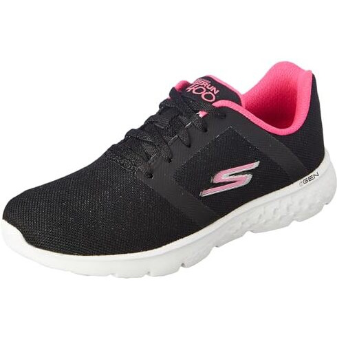 Skechers Womens Go Run 400 Black/Pink Running Shoe - 5 UK (8 US) (896167ID-BKPK)