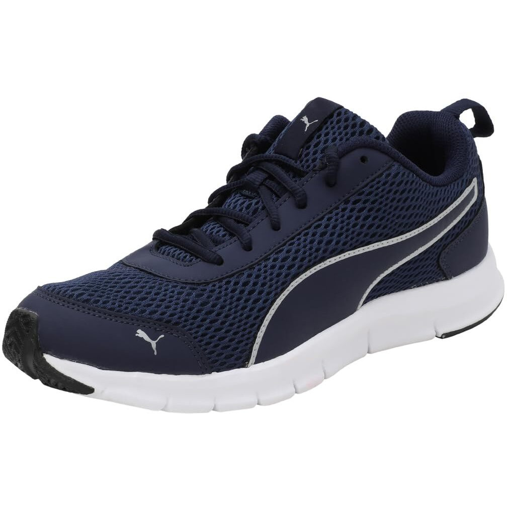Puma Men's Rapid Runner Peacoat-Silver Sneaker-11 Kids UK (37116604)