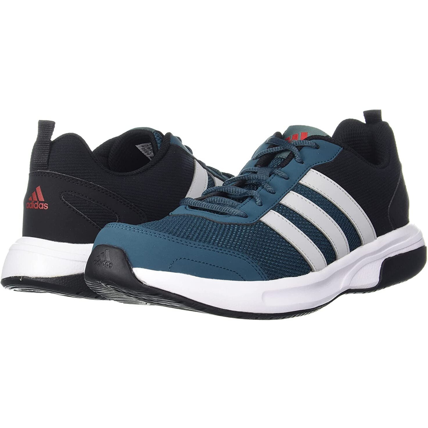 Adidas Men Mesh Adiglide M Running Shoe WILTEA/CBLACK/VIVRED/STONE (UK-9)