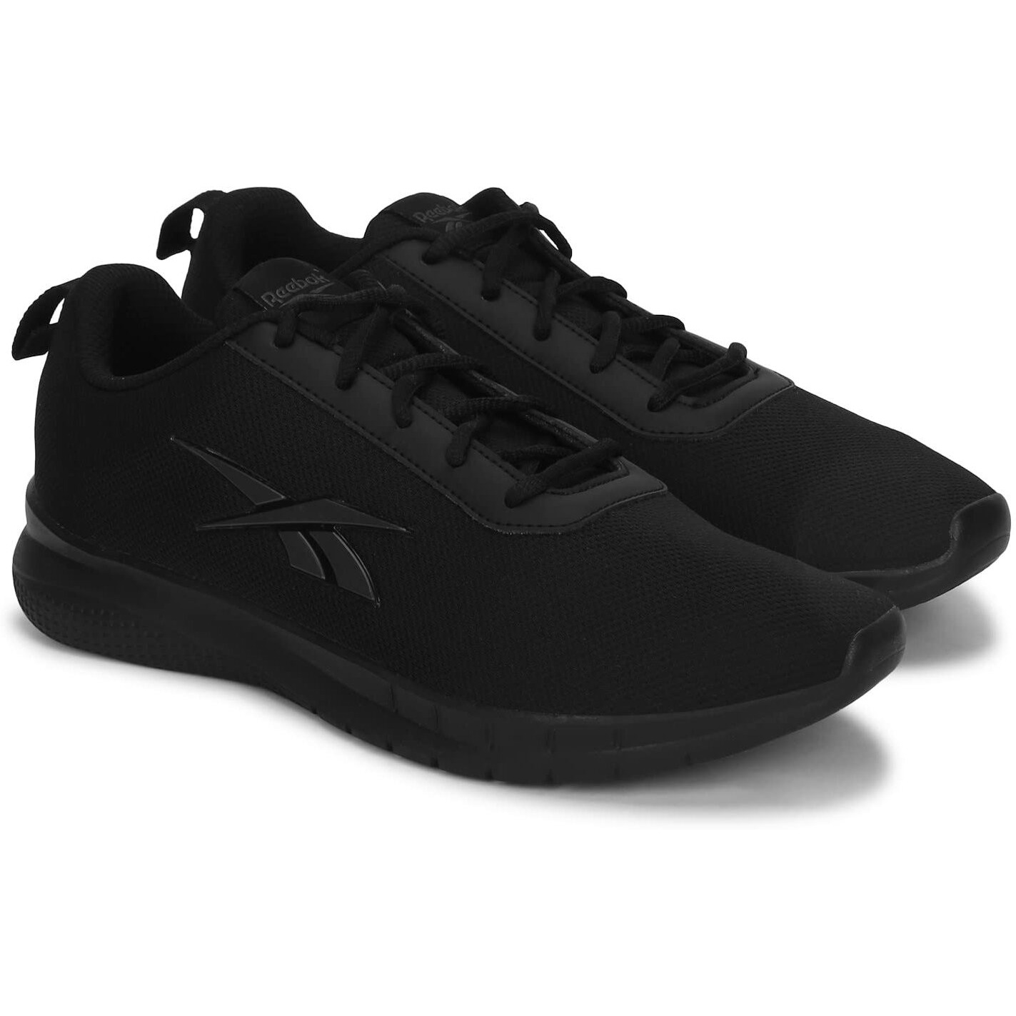 Reebok Men Stride Runner Running Shoes All Black 6
