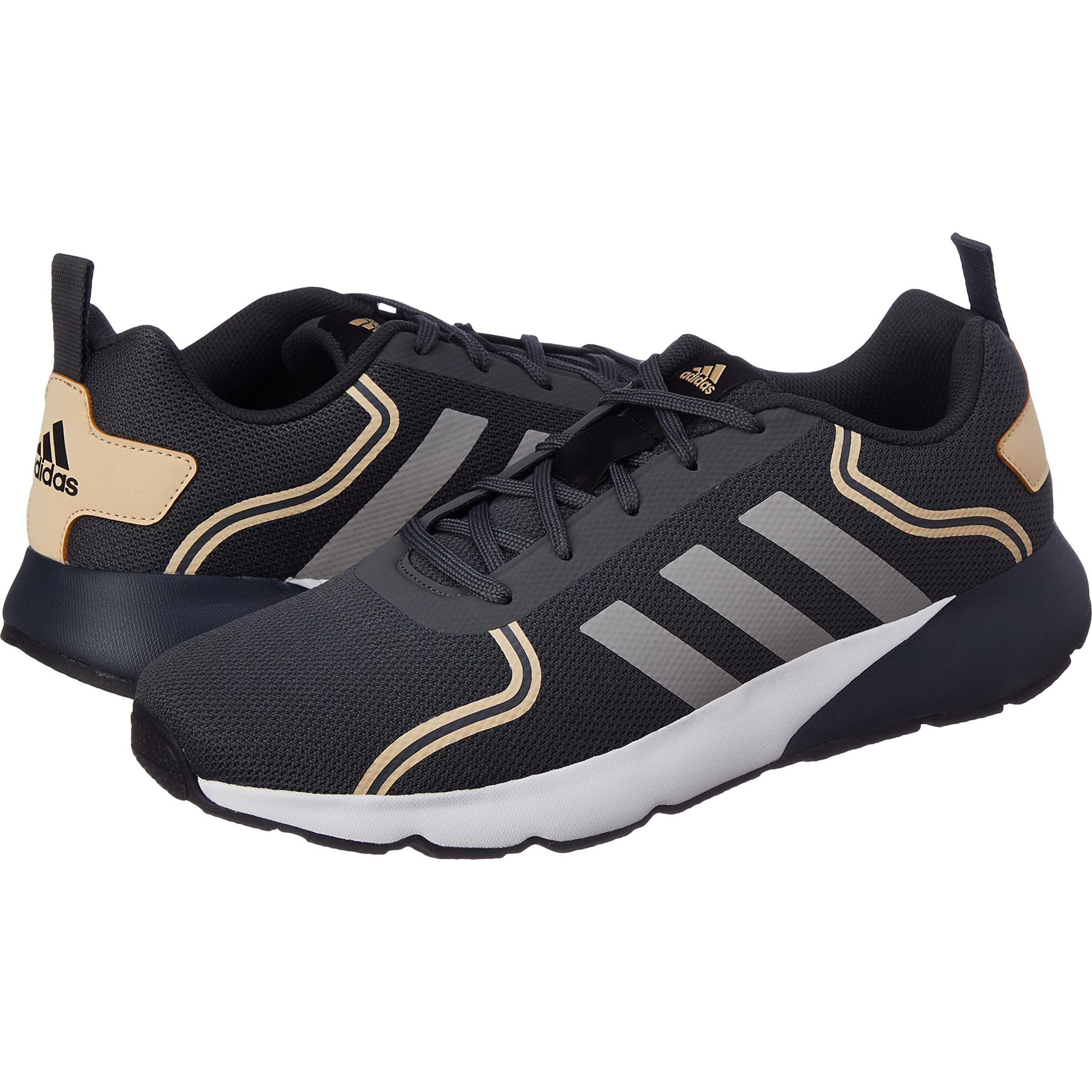 Adidas Men Synthetic RayRun M Running Shoe GRESIX/DOVGRY/MAGBEI/CBLACK (UK-9)
