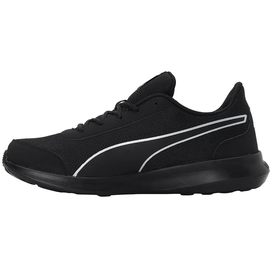 Puma mens Dazzler Black-Silver Running Shoe - 6 UK (39178201)