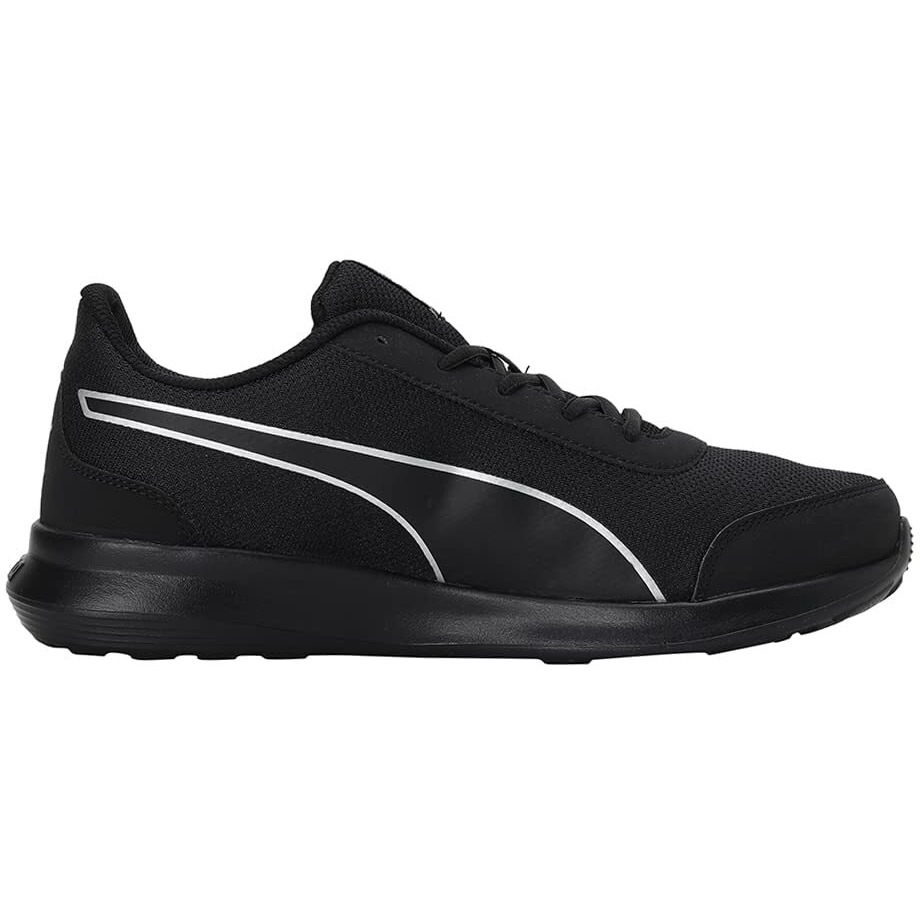 Puma mens Dazzler Black-Silver Running Shoe - 6 UK (39178201)