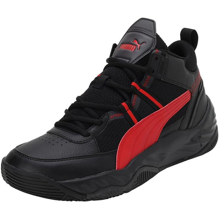 Puma Unisex-Adult Rebound Future NextGen Black-for All Time Red-Dark Coal Sneaker - 12 UK (39232903)
