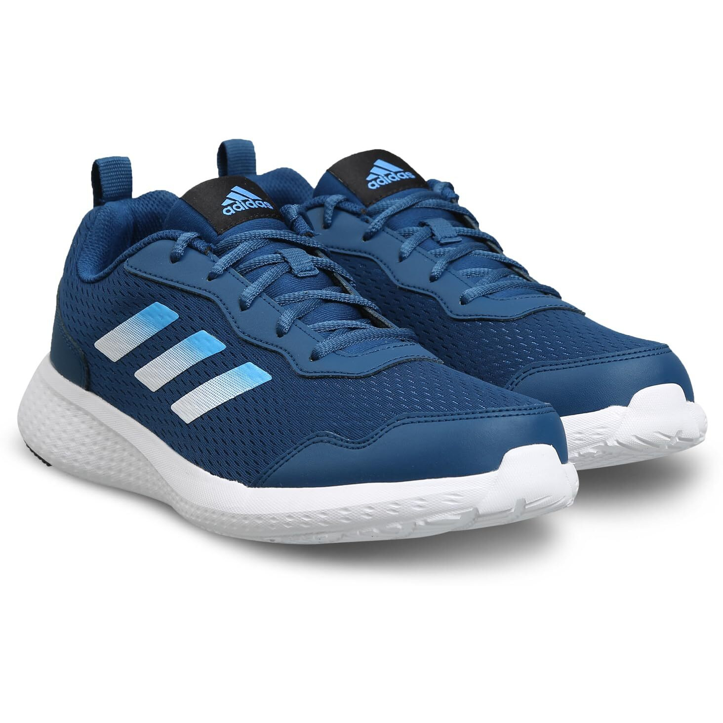 Adidas Men Synthetic & Textile Restound M Running Shoes BLUNIT/FTWWHT/PULBLU UK-9