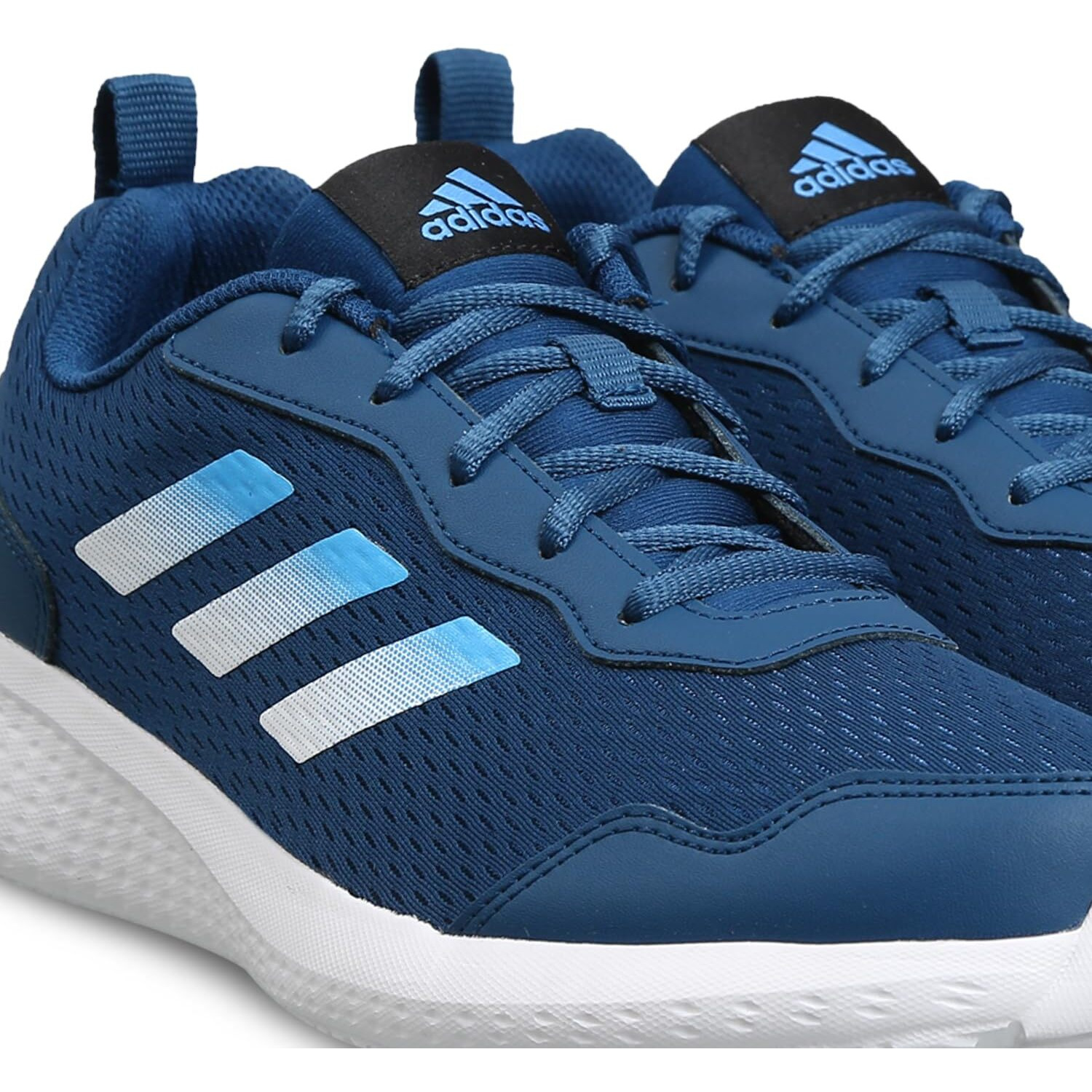 Adidas Men Synthetic & Textile Restound M Running Shoes BLUNIT/FTWWHT/PULBLU UK-9
