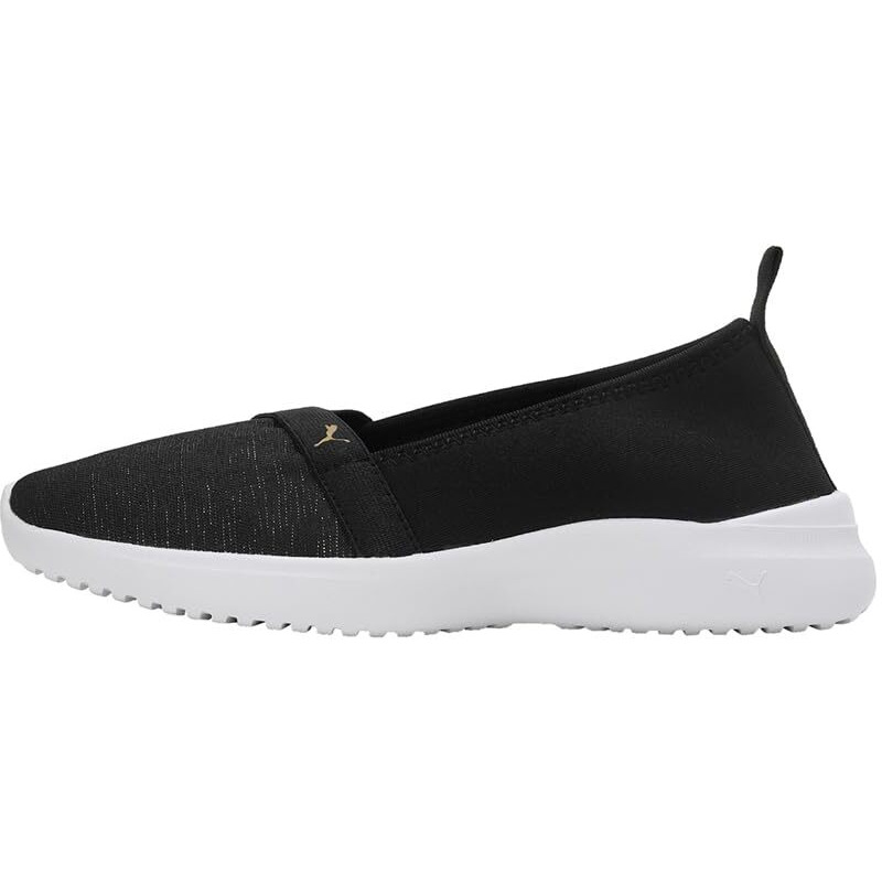 Puma Womens Adelina Space Metallics Black-Gold-White Sneaker - 4 UK (39853801)