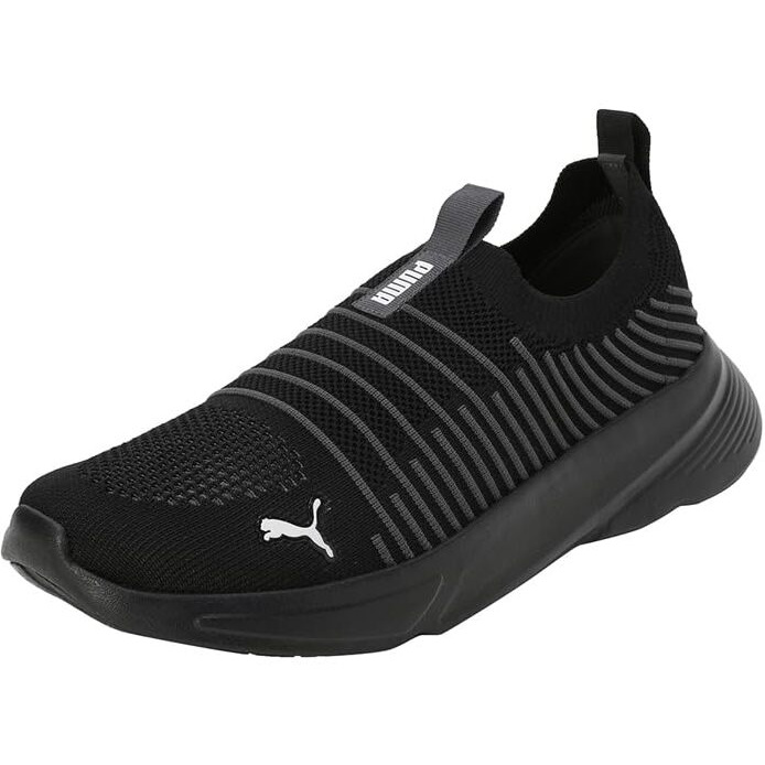 Puma Mens Kardio Slipon Black-Dark Coal-White Sneaker - 9 UK (39713103)