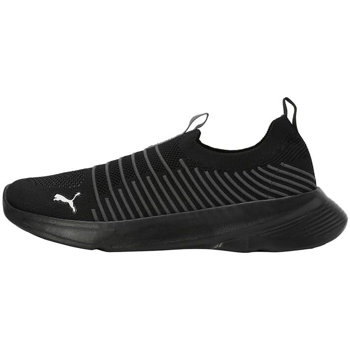 Puma Mens Kardio Slipon Black-Dark Coal-White Sneaker - 9 UK (39713103)