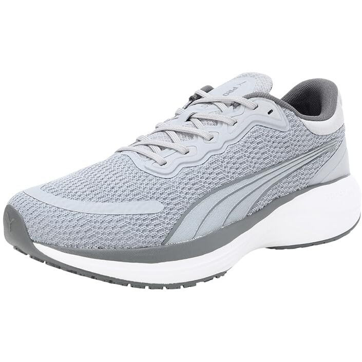 Puma Mens CyclonitePro Res Gray Fog-Cool Dark Gray-White Running Shoe - 10 UK (31136902)