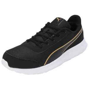 Puma Mens Dazzler Black-White-Gold Sneaker - 8 UK (39178203)