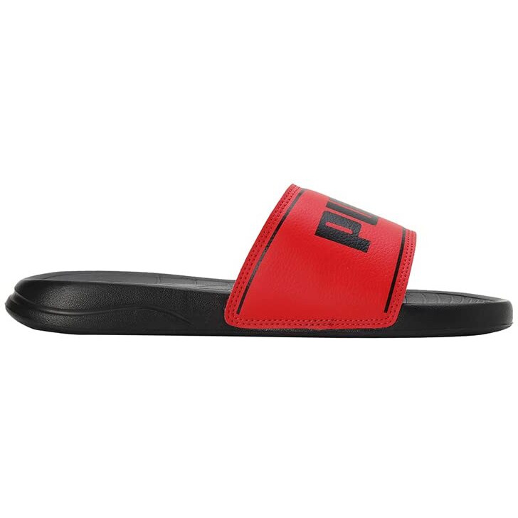 Puma unisex-adult Slide Max Black-For All Time Red Slide Sandal - 9 UK (39453703)