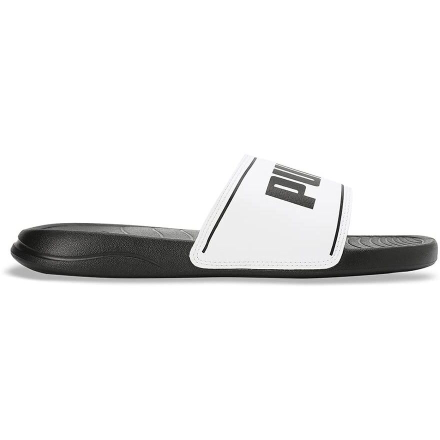 Puma unisex-adult Slide Max Black-White Slide Sandal - 8 UK (39453702)