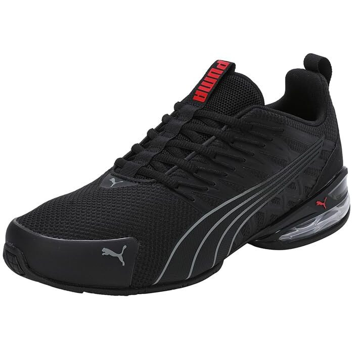 Puma Unisex-Adult Voltaic Evo Black-Stormy Slate-for All Time Red Running Shoe - 6 UK (37960101)