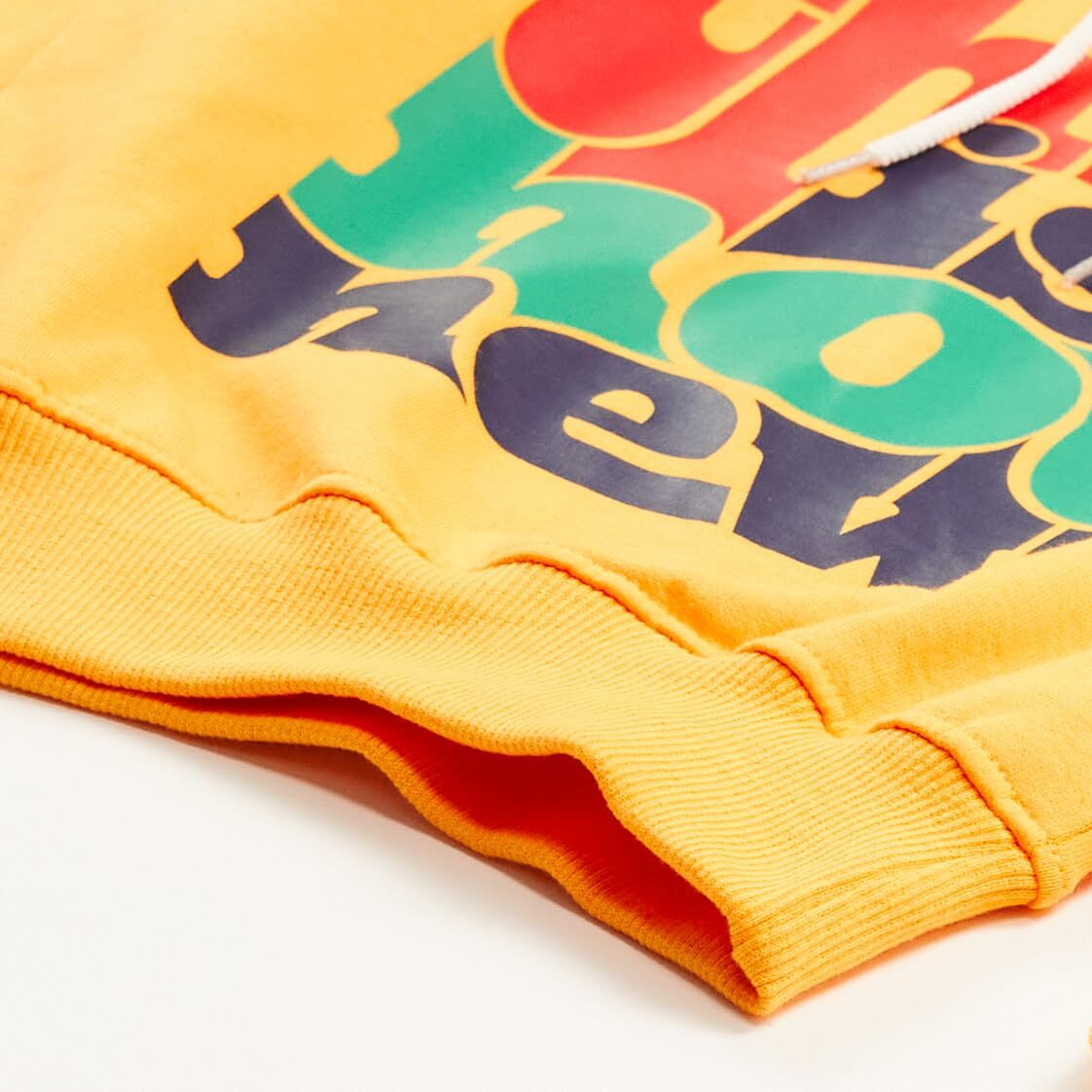 T2F Boys Cotton Hooded Neck Regular Sweatshirt(Bys-Ss-01_Yellow_13-14 Years)