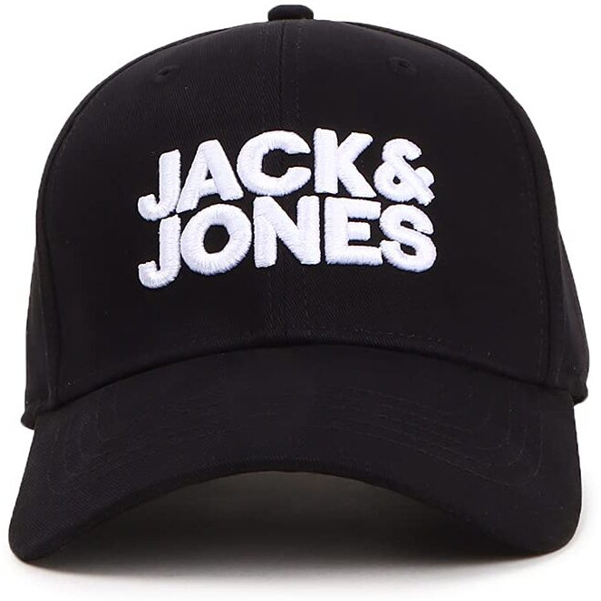 Jack & Jones Cotton Men's Baseball Cap (258378503- Black_Free Size)