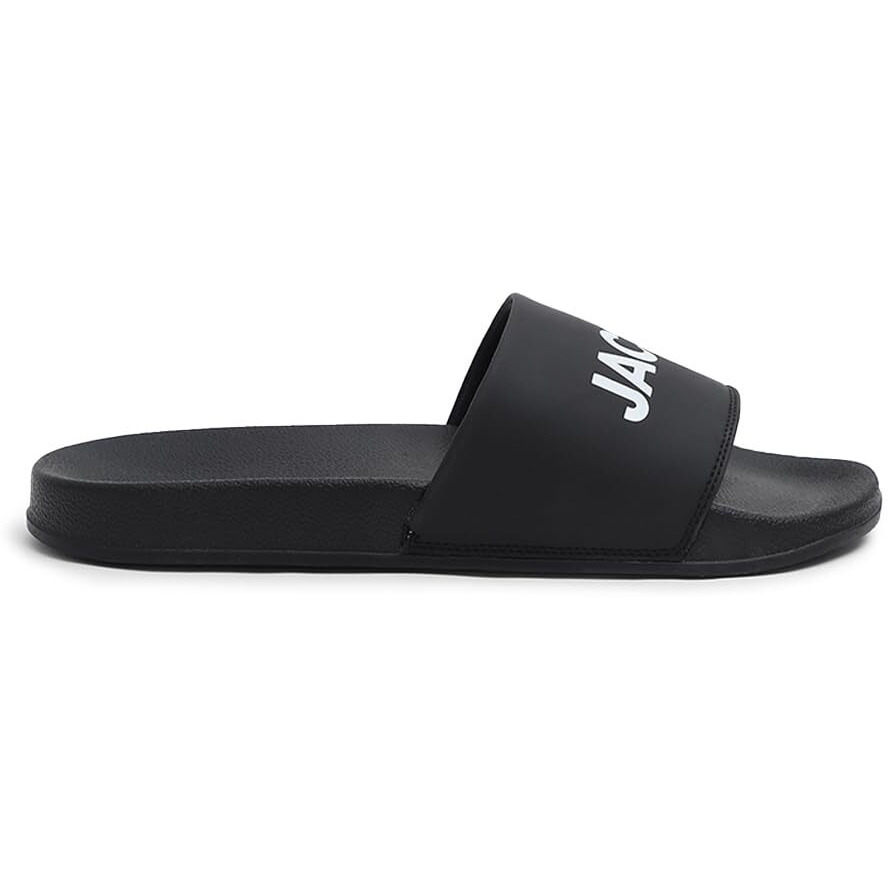 Jack & Jones mens 12264299 JetBlack Slipper - 8 UK (12264299-Jet Black)