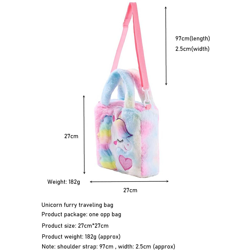 ADISA Toddler Bag Princess Cute Crossbody Handbags Gift for Girls (Baby Pink)