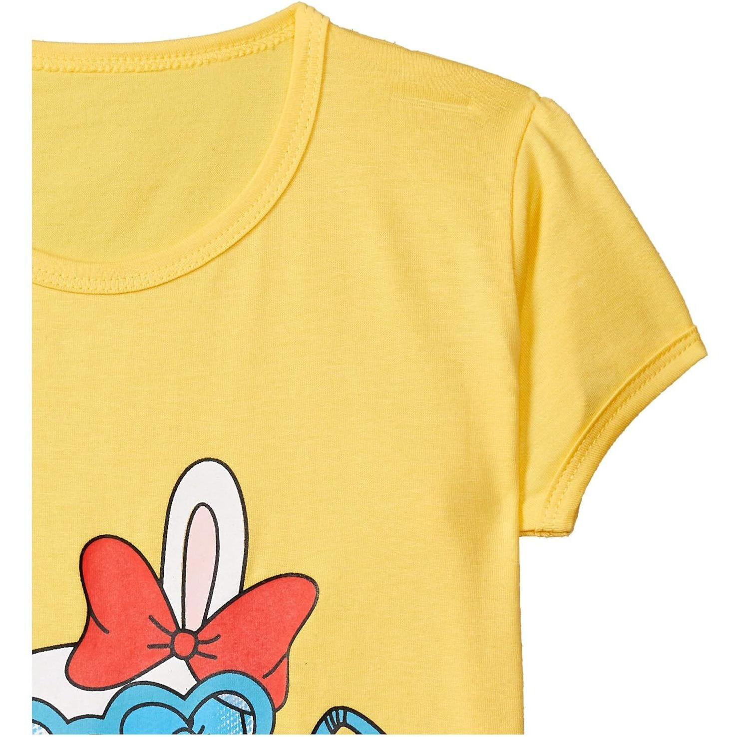 T2F Girls Solid Regular Fit T-Shirt Pack of 5(GLS-TSRT-01_Multicolor 4_11 Years-12 Years)