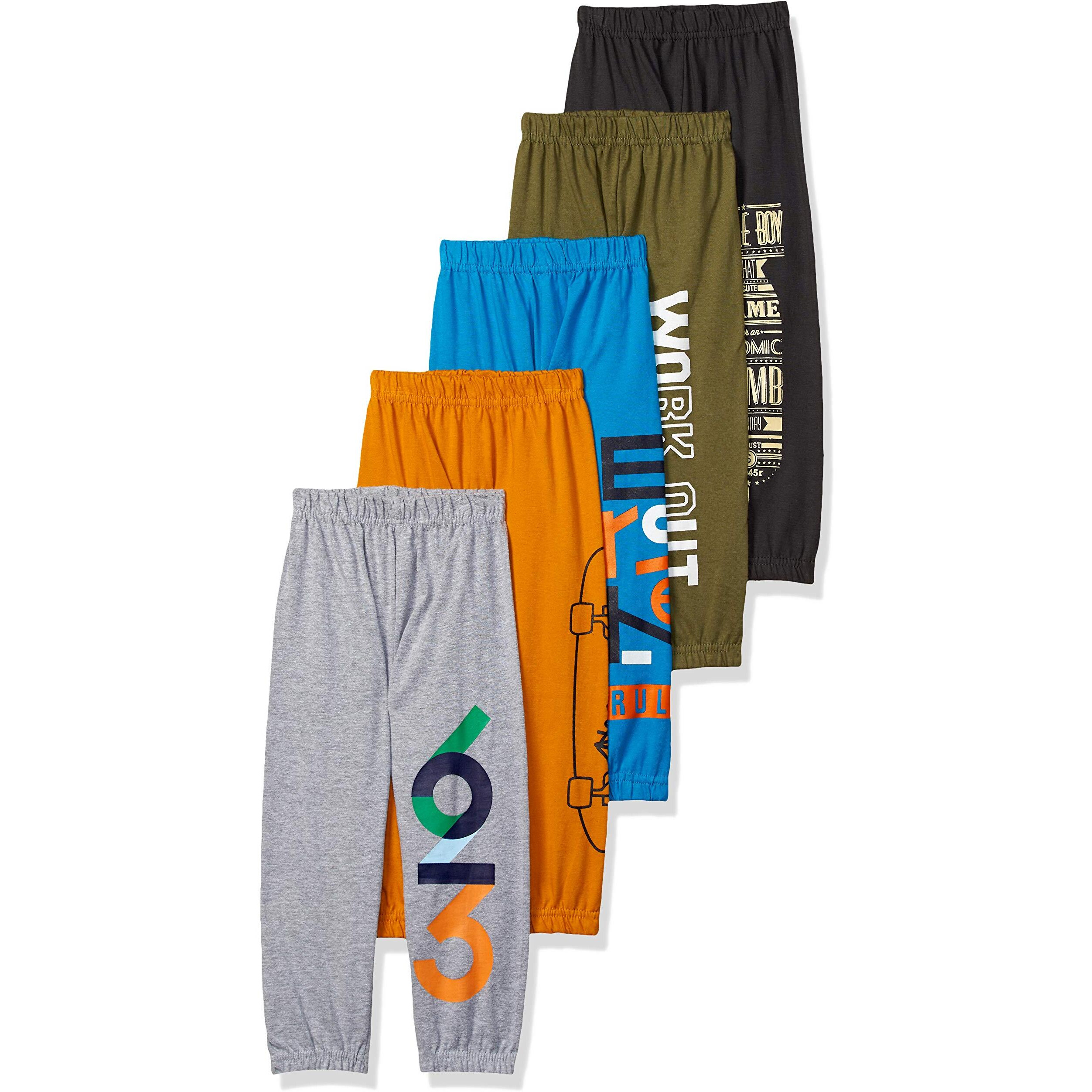 T2F Boys Regular Fit Track Pants(BYSTRK03_Multi 2_11 Years-12 Years)