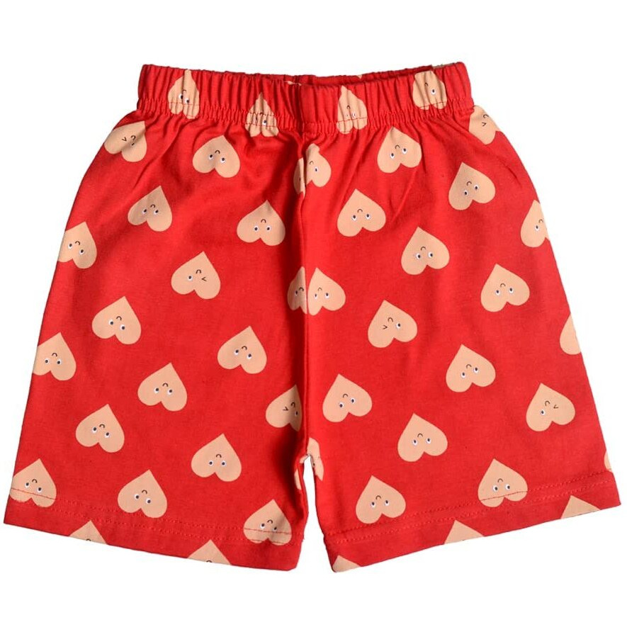 T2F Girl's Shorts (GLS-SHRTS-03_Multicolor 2_7-8 Years)