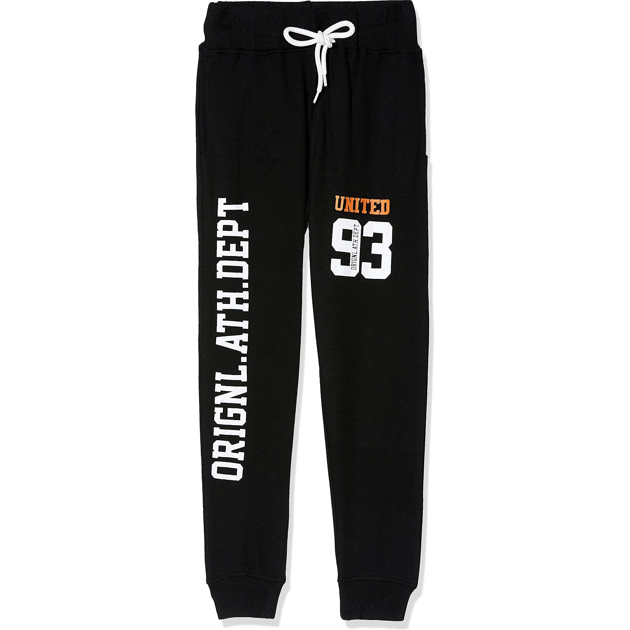T2F Boy's Regular Track Pants (BYSJOG3P01_Multicolor 1_13-14 Years)