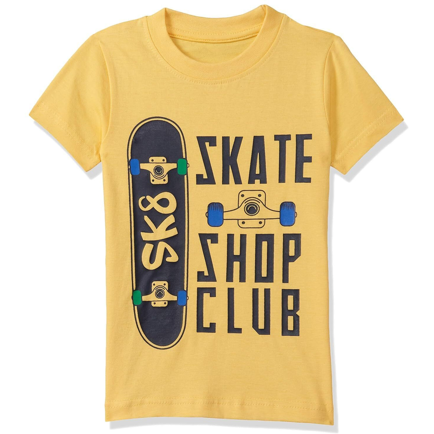 T2F Boy's Solid Regular Fit T-Shirt (10_Multicolor 3 9-10 Years)