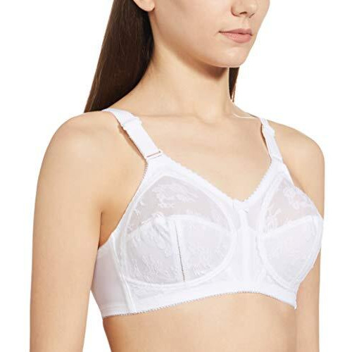 Triumph International Women's Non Padded | Wireless | Doreen 36E White | Polyamide Full-Coverage Big Cup Bra | Pack of 1