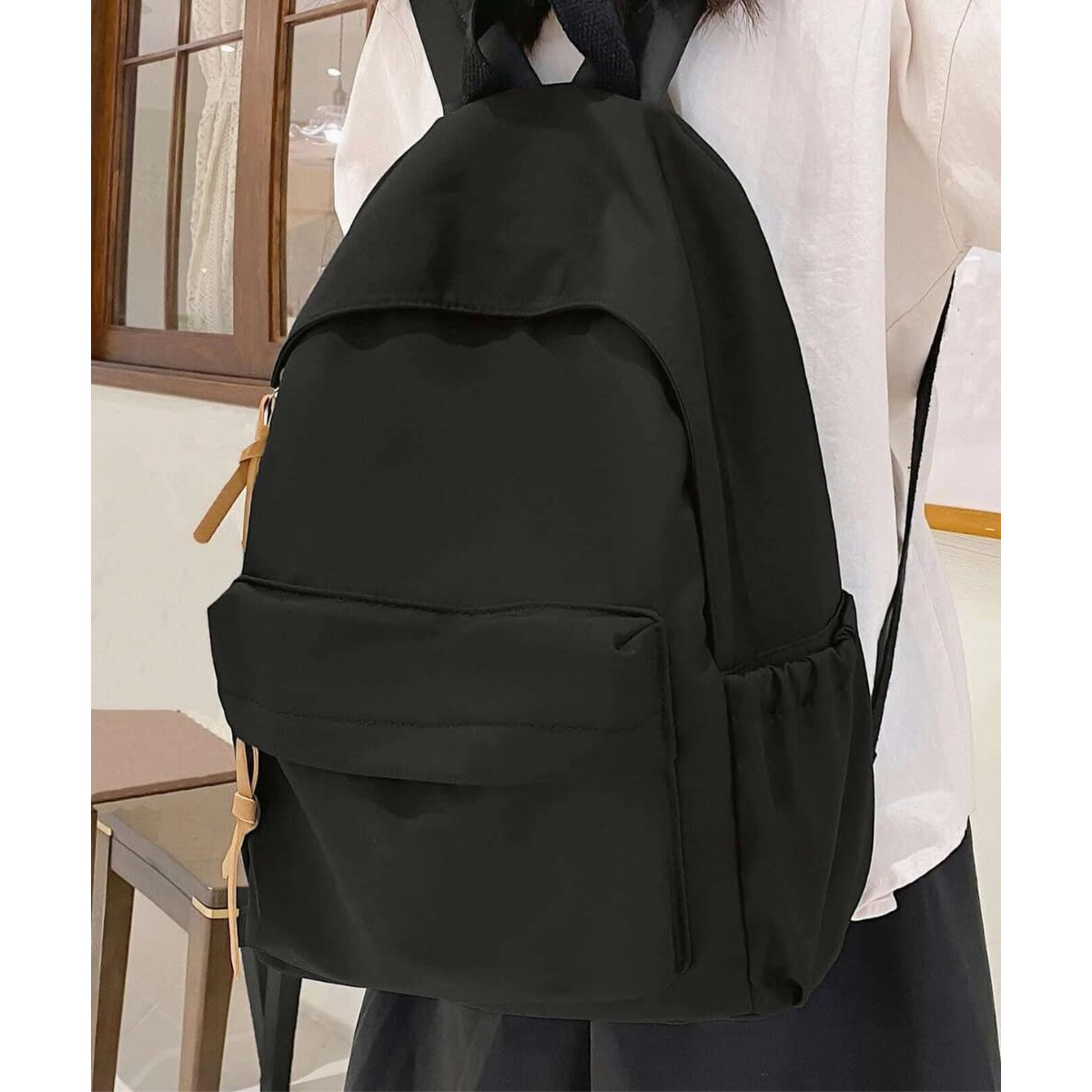 Glowic backpack bag || backpack bags for women || backpack bag for man || backpack for women office use(WBAG-64) (Black)