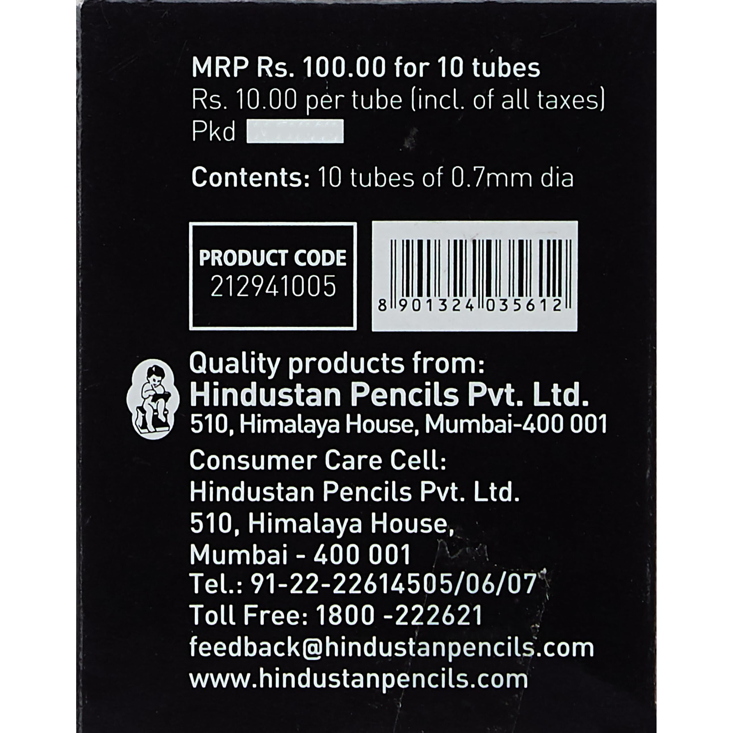 NATARAJ Lead Pointz 0.7mm 2BH Refill for Mechanical Pencils, Smooth Dark Lead, Break Resistant, Comfortable Grip for Writing, Everyday Writing Activities (Pack of 10)