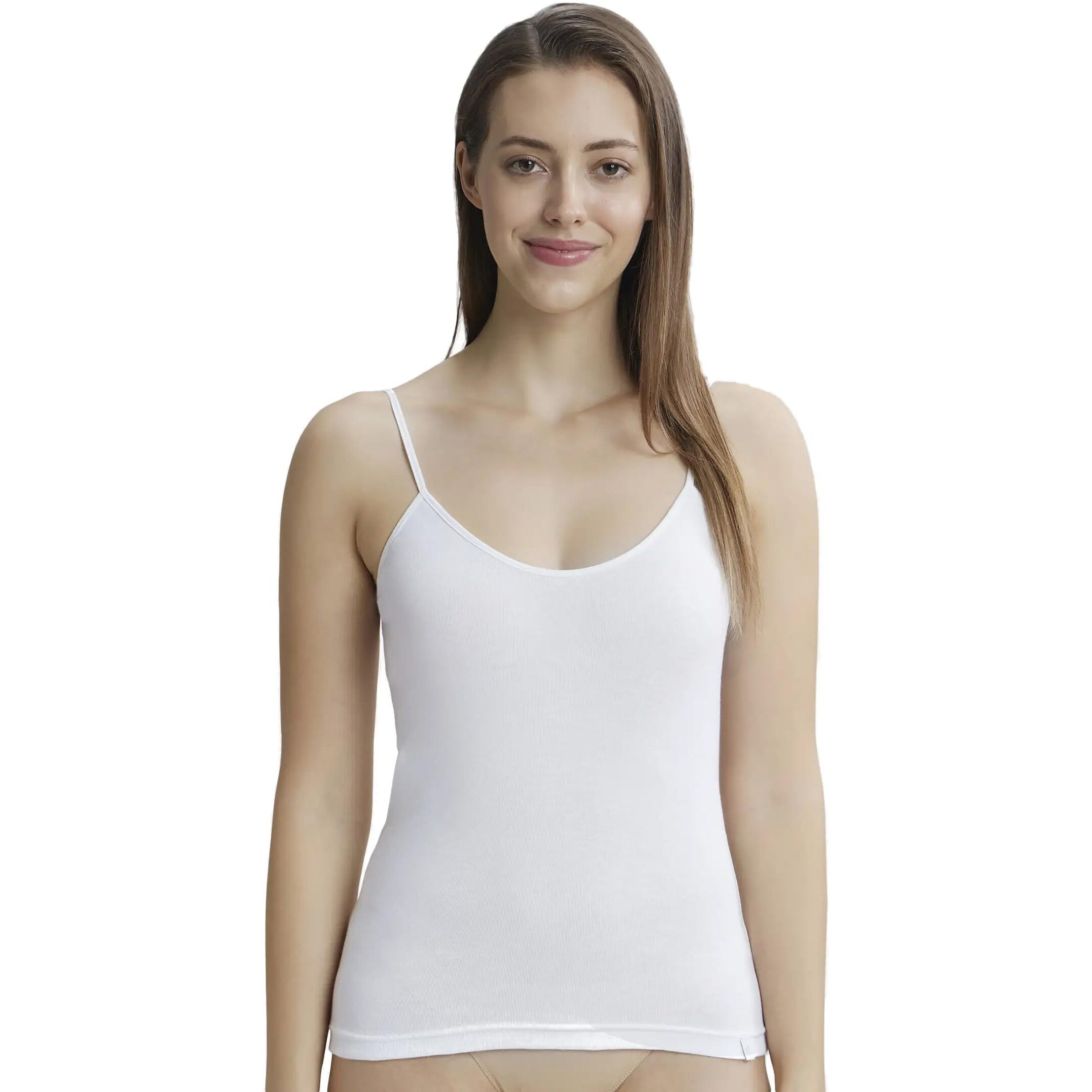Jockey Women's Modal Spaghetti Top 1487_White_L